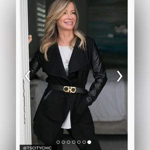 NWT! peach Black Dismount Jacket